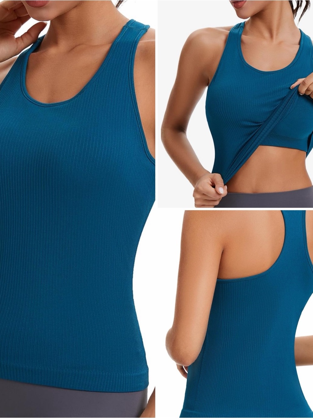 NEW athletic tank with built in bra